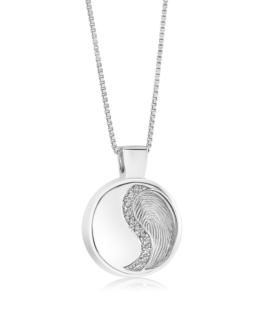 Pendentif Ying Yang en argent SYY-010