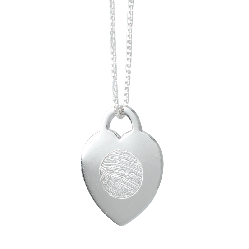 Coeur verrouillé en argent SLH-005