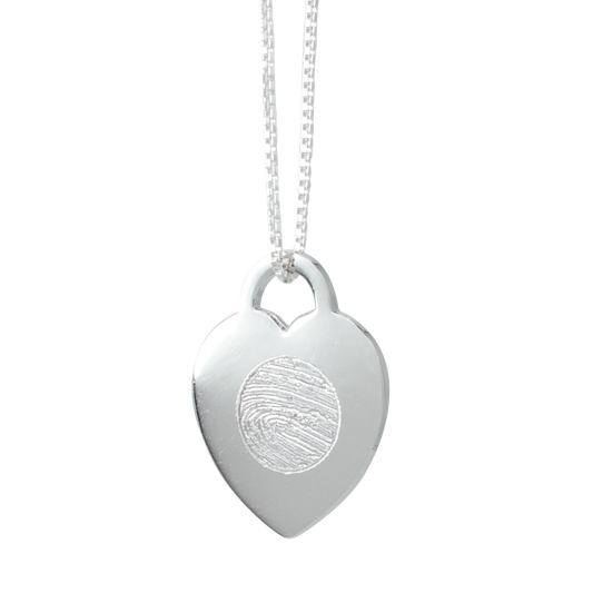 Coeur verrouillé en argent SLH-005