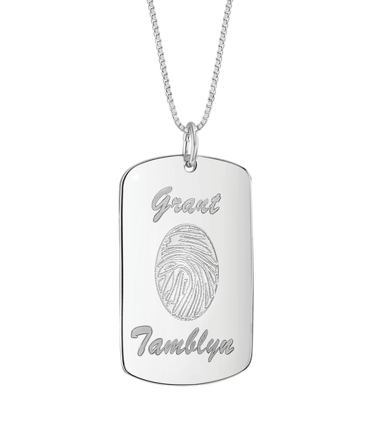 Étiquette mémoire en argent sterling SMT-018